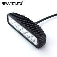 ไฟสปอตไลท์ตัดหมอกรถยนต์ออฟโร้ดไฟ Led 12V สำหรับรถจี๊ป Bmw Suv โคมไฟโต๊ะทำงานแต่งรถ1x 18W ไฟบาร์ Led ภายนอก