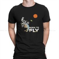 Born To Fly Dirt Bike Essential Tshirt For Men Mounn Bike Mtb Clothing Style T Shirt Soft