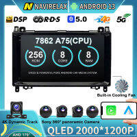 เครื่องเล่น DVD มัลติมีเดีย GPS ขนาด9นิ้ว13นิ้วสำหรับ Mercedes Benz B200สปรินเตอร์ W639 W906คลาส AB W245 W169 Viano Vento วิทยุติดรถยนต์มัลติมีเดีย