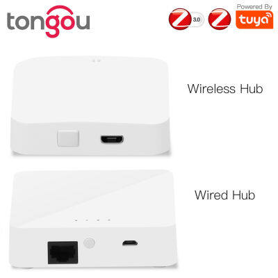 Tuya Zigbee Gateway HUB Wireless Smart Home Bridge Smart Life รีโมทคอนลโปรโตคอล Zigbee ทำงานร่วมกับ Alexa Home TONGOU