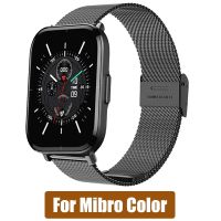 trterth Metal Wrist Strap For Xiaomi Mibro Color Smart Watch Band 20MM Stainless Steel Quick Release Bracelet For Mibro Air/Lite Correa