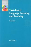 Bundanjai (หนังสือภาษา) Oxford Applied Linguistics Task based Language Learning and Teaching (P)