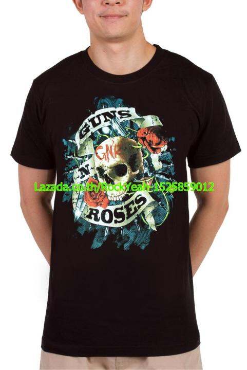 เสื้อวง-guns-n-roses-เสื้อเท่ห์-แฟชั่น-กันส์แอนด์โรสเซส-ไซส์ยุโรป-rcm1498