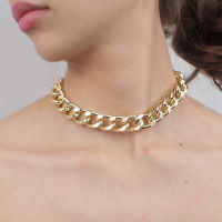 Punk Gold Color Thick Chain Necklace For Women 2021 Fashion Hip Hop Exaggerated Big Chunky Collar Necklaces Party Jewelry Gift