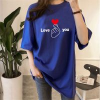 [AMYGO] 2023 M-5XL Loose Tshirt Woman Plus Size Baju T shirt Perempuan T-shirt Women Lengan Pendek Wanita Clothes