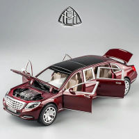 1:24 Maybach S600ล้อแม็กรถยนต์รุ่น D Iecasts ของเล่นยานพาหนะรถของเล่นเสียงและแสงของเล่นเด็กสำหรับของขวัญเด็กของเล่นเด็ก