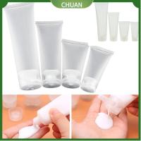 CHUAN 5Pcs ว่างเปล่า พลาสติก เครื่องมือแต่งหน้า แบบพกพา หลอดบีบ เครื่องสำอาง ขวดโลชั่นเดินทาง คอนเทนเนอร์ครีม