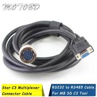 Work for Mercedes Benz Car Connect Tool Mb Star C3 Multiplexer Connector RS232 To RS485 Car Diagnostic 9 Pin To 19 Pin Cables