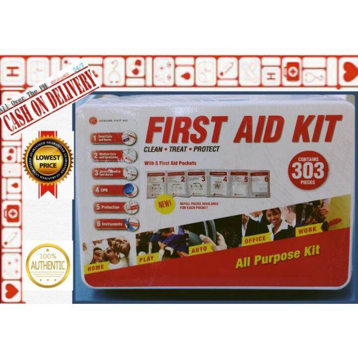 FIRST AID KIT all purpose kit CONTAINS 303 PIECESAHk Lazada PH