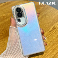 เคสโทรศัพท์โปร่งใส ROAZIC สำหรับ OPPO Reno 10 Pro + 5G/Reno 10 Pro Plus 5G ฝาหลังพร้อมปลอกอ่อนกันตกแบบฟิล์มเลนส์