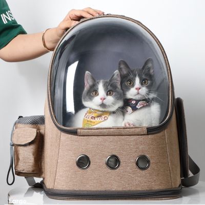 ✌❄▣ Cat Carrier Kitten Backpack Dog Bag Space Capsule Bubble Breathable Portable Pet Bag Dog for Travel and Hiking Pet Accessories