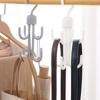 【CW】 8-Hooks Rotatable Storage Holder Rack Shoe Tie Organizer Hanger Bedroom Finishing Shelf Saver