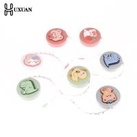 Cartoon Mini Tapeline With Cute Fruits Animals Tape Multi-function Portable Soft Ruler Student Measure Tool Sewing Gadget Levels