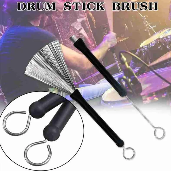 5a-wooden-drum-stick-kit-with-metal-drum-brush-drum-stick-holder-clip-retractable-steel-wire-drum-jazz-drum-brushes