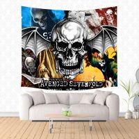 Avenged Sevenfold Print Tapestry Wall Hanging Sandy Beach Throw Rug Blanket Camping Tent Travel Mattress Sleeping Pad