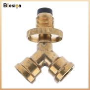 Blesiya Brass Propane Y-Splitter Adapter 1 In 2 Outlet Type