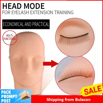 Makeup Mannequin Head for Practice Silicone Cosmetology Training Doll with  Mount Hole Face Eyelashes Eye Shadow Blush Head Massage Practice Model