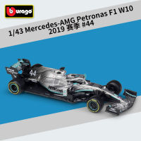 Bburago 1:43 2019 F1 W10 #44ล้อแม็กรถแข่งรุ่น D Iecast โลหะรุ่นจำลองคอลเลกชันเด็กสำหรับเด็กของขวัญของเล่น