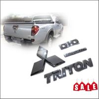 os อุปกรณ์เสริมรถยนต์ โลโก้ท้ายกระบะ MITSUBISHI Triton ปี 2005 -2014 ยกชุด 4ตัว **มาร้านนี่จบในที่เดียว**