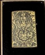Bật lửa Zippo vỏ đồng nguyên khối - khắc 5 mặt Thiên thần hộ mệnh