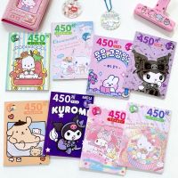 Sanrio Sticker Book Kuromi Cinnamoroll Melody 450pcs Scrapbooking Stickers Decoration DIY Journal Notebook Stationery