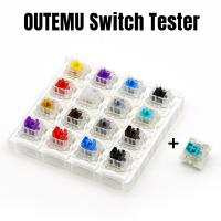 Outemu 6/9/16 Switch Switches Tester with Acrylic Base Blank Keycaps for Mechanical Keyboard White Gray Red Blue Black Purple