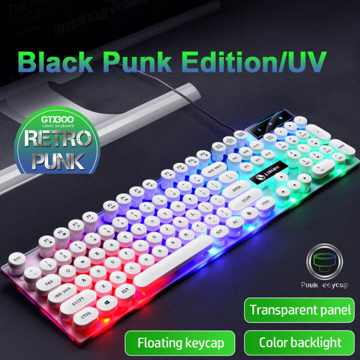 seynli-flash-led-gaming-keyboard-keycaps-gradient-punk-round-key-board-for-samsung-xiaomi-pc-laptop-wired-keyboard-104-keys