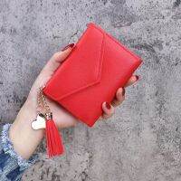 New mini Wallet Women Clutch Tassel Heart Simple Pendant Fashion 8 Color กระเป๋าสตางค์มินิครอบกระเป๋าผู้หญิงคลัชรูปหัวใจง่ายจี้แฟชั่น 8 สี