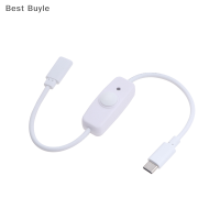 ?Best Buyle USB Type C พร้อมปุ่มเปิด ปิดสวิตช์เปิด ปิดสายไฟต่อขยาย30ซม. สายเคเบิลสากลชนิด C