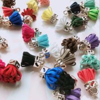 ][[ 10Pcs/Lot 25Mm Vintage Leather Suede Tassel Pendant For DIY Craft Jewelry Findings Earrings Accessories Keychain Ornaments