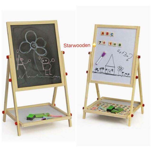 Easel board 2 in 1 Easel Revolving Blackboard And