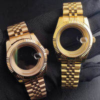 3640Mm Case Sapphire Glass เหมาะสำหรับการเคลื่อนไหวของ NH36 28.5Mm Dial ฝาหลังโปร่งใส Gold Black Silver Case