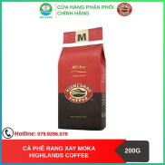 SenXanh CAFE Cà phê Rang xay Moka Highland Coffee 200g