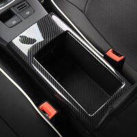 Carbon Fiber Color Central Armrest Storage Box Panel Cover Trim For Audi A3 8V 2014-2018 ABS Car Styling Interior Accessories