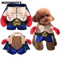 Pet Boxer Costume Clothes Suit For Cats Dogs Cute Costumes Cosplay Halloween Christmas Comical Outfits Funny Dog Accessories