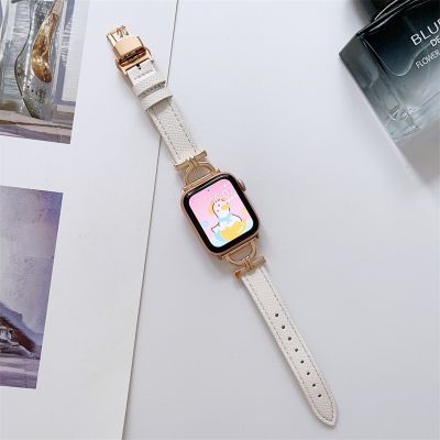 【Hot Sale】 Suitable for iwatch8/S8 strap applewatch6543SE7 waist fine butterfly buckle wrist