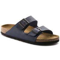 Birkenstock รองเท้าแตะ Arizona Birko-Flor สีฟ้า สําหรับผู้ชาย ผู้หญิง lj