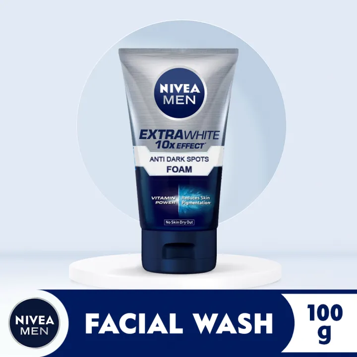 Nivea Men Facial Wash Extra White 10x Effect Foam 100g Lazada Ph 1918