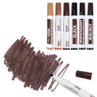 6 Colors Wood Markers Furniture Repair Pens Touch Ups Markers Filler Sticks Wood Composite Repair Scratches Restore Kit Flooring Accessories  Adhesive