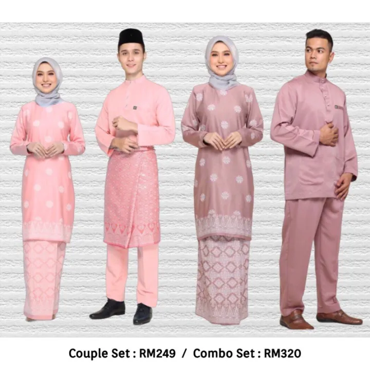 [ Kst Set ] Kurung Moden Songket Printed Baju Melayu Cekak Musang