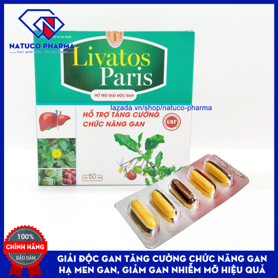 Viên uống livatos -paris - giải độc gan, tăng cường chức năng gan - ảnh sản phẩm 1