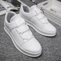 Brand Men Leather Casual Shoes Slip on Loafers Shoes White Mens Platform Shoes Fashion Leisure Driving Shoes Soft Moccasins