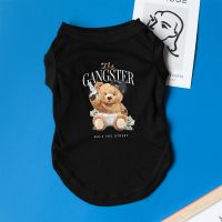 Gangster Funny Dog Summer T-shirt Puppy Singlet Clothes Cotton Small Medium Pet Popular Casual Yorkie Chihuahua Frenchie TShirt Clothing Shoes Accesso