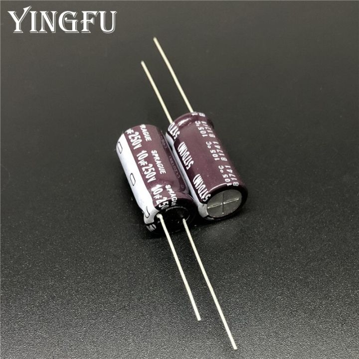 5pcs-50pcs-10uf-250v-sprague-517d-series-10x20mm-250v10uf-high-quality-audio-capacitor-aluminum-electrolytic-capacitor