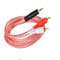 ✸▫ Audio Cable 1:2 3.5mm To Double Lotus Head 3.5 Double Sound 1:2 Flat Head Audio and Video Audio Cable