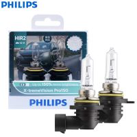 Philips หลอดไฟตัดหมอกรถไฟหน้าฮาโลเจนไฟส่องสว่าง12V 55W 150% HIR2รถ Pro150คู่ไฟ ECE ไฟ DRL S02คู่9012Xvpro150