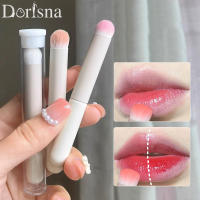 Dorisna แปรงทาปากพร้อมหลอดเก็บแปรงทาลิปสติกหัวกลมแปรงคอนซีลเลอร์แปรงเครื่องสำอางแบบพกพาแบบมืออาชีพ