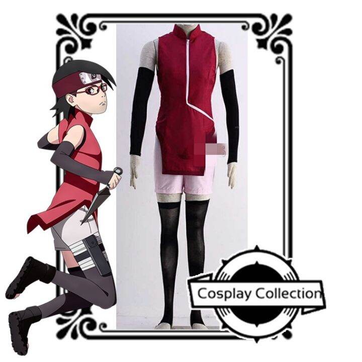 【DREAM】 [ Costume ] • Sarada Uchiha Anime Character Cosplay Costume ...