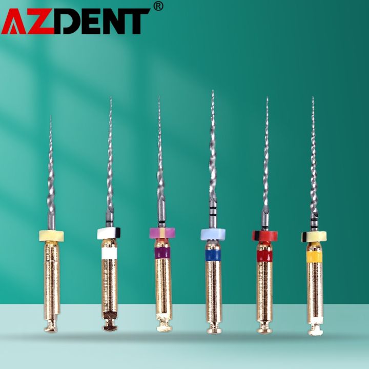 azdent-6ชิ้นแพ็ค-sx-f3เครื่องมือทันตกรรมไฟล์รากคลองเครื่องยนต์ใช้-endontic