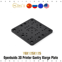 Openuilds 3D เครื่องพิมพ์แผ่นอลูมิเนียม C-Beam Gantry XLarge T6x125x125 Mm Z Axis Mounting Plate สำหรับ Mini Milling Machine